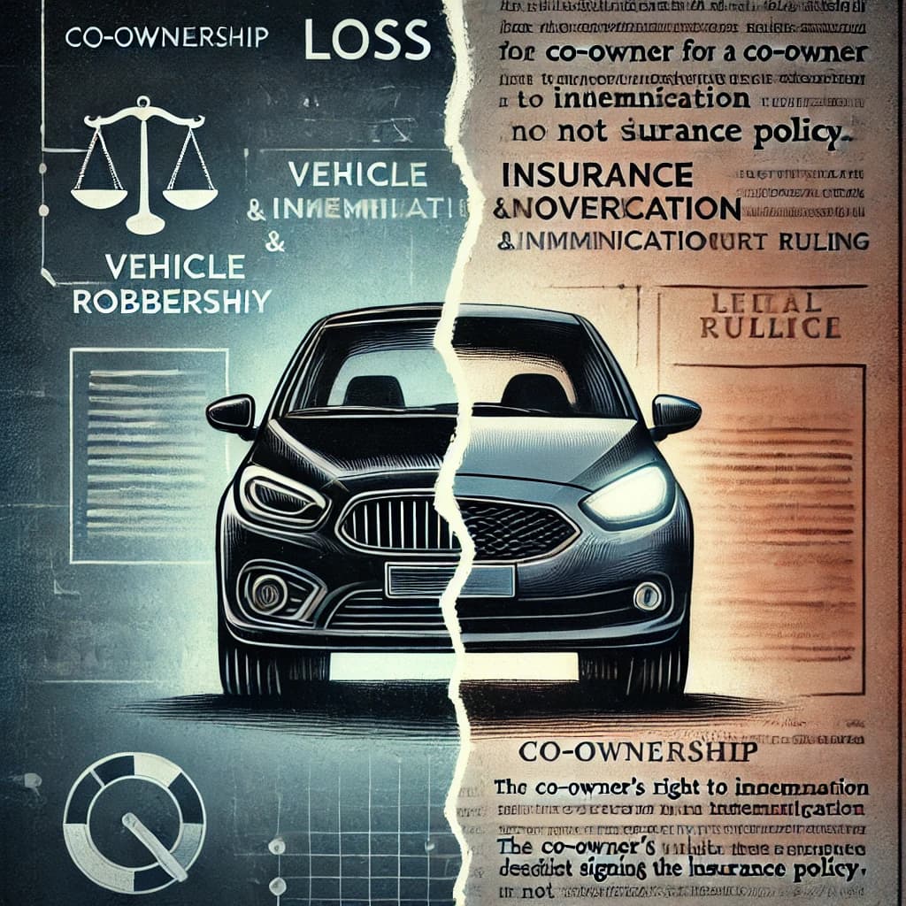 Indemnización por robo de autos: ¿Qué pasa cuando el cotitular no firmó la póliza?