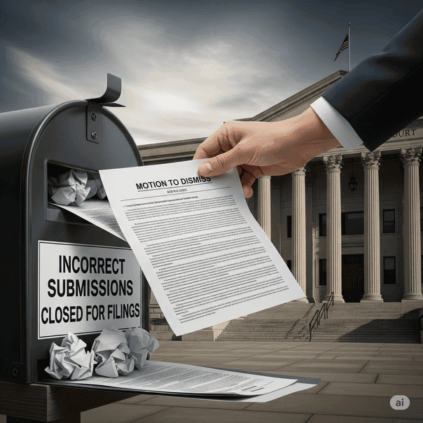 Error Inexcusable: El Rigor Procesal y la Caída de un Recurso por un Escrito Mal Presentado